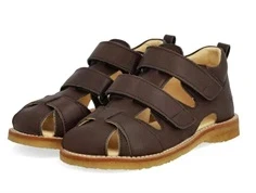 Angulus sandal mørkebrun bred udgave